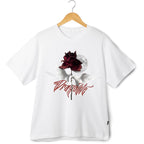 Red Rose Under Moon with Dove Tee
